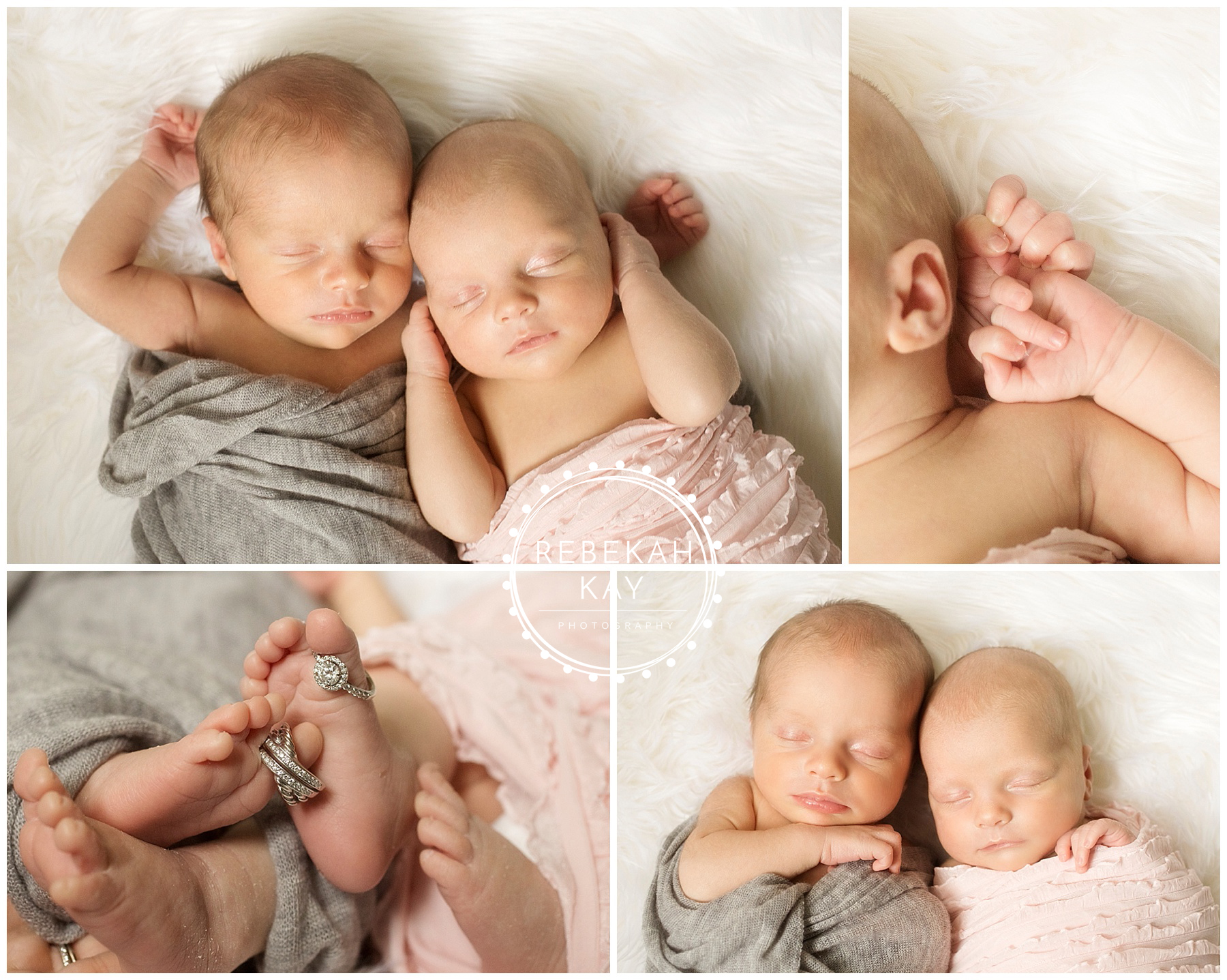 andover twin newborn session photographer