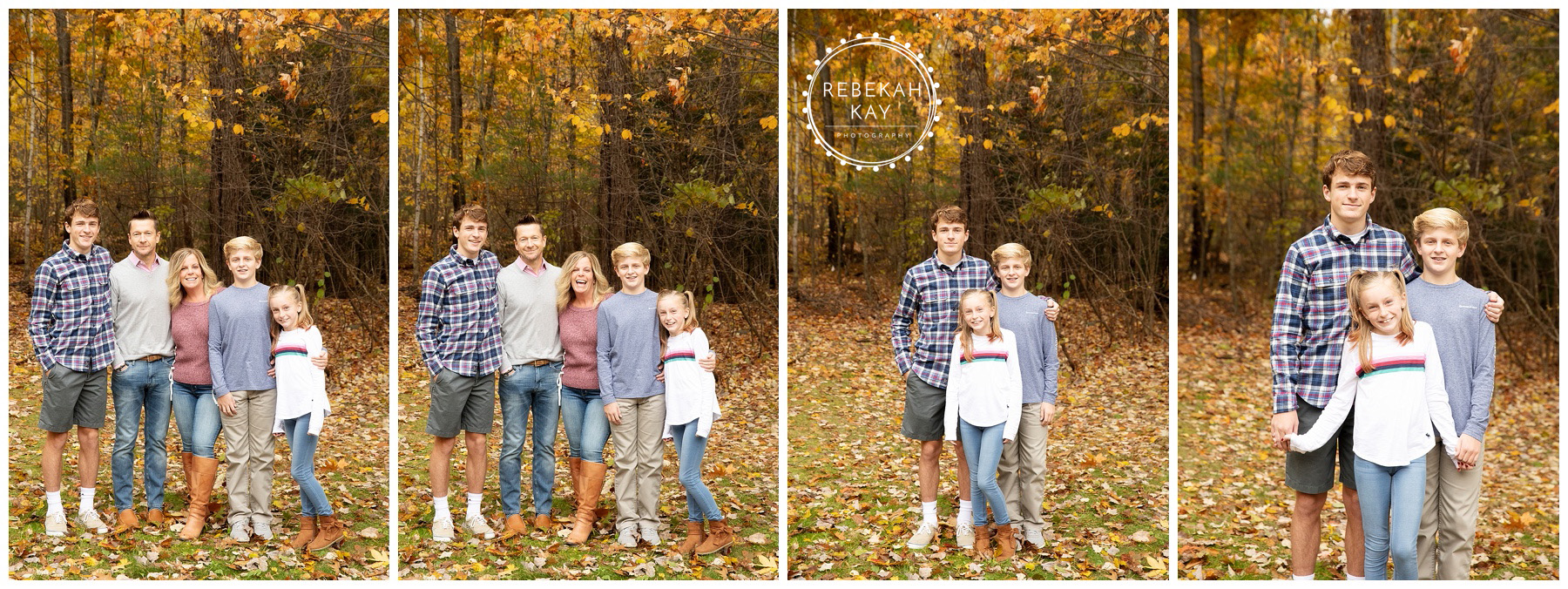 family fall foliage portrait